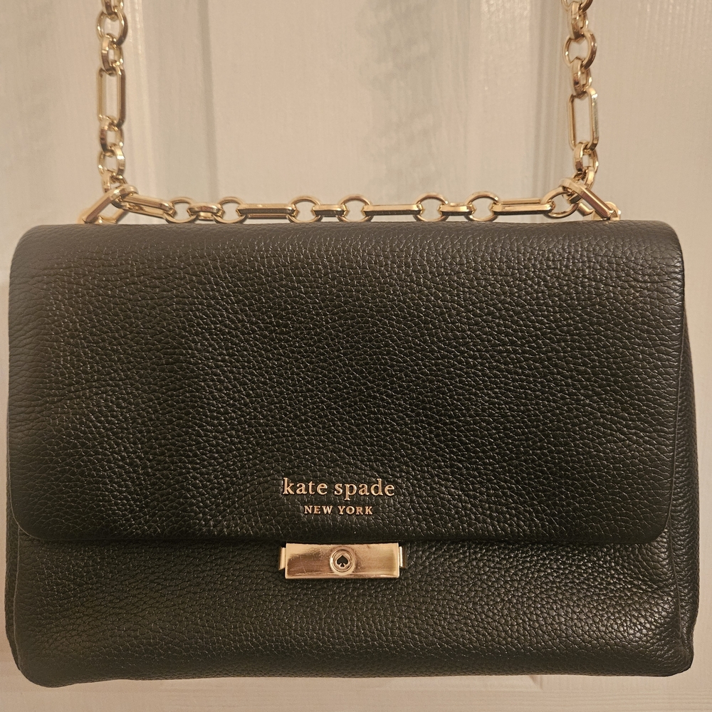 Kate Spade Black Leather Shoulder Bag